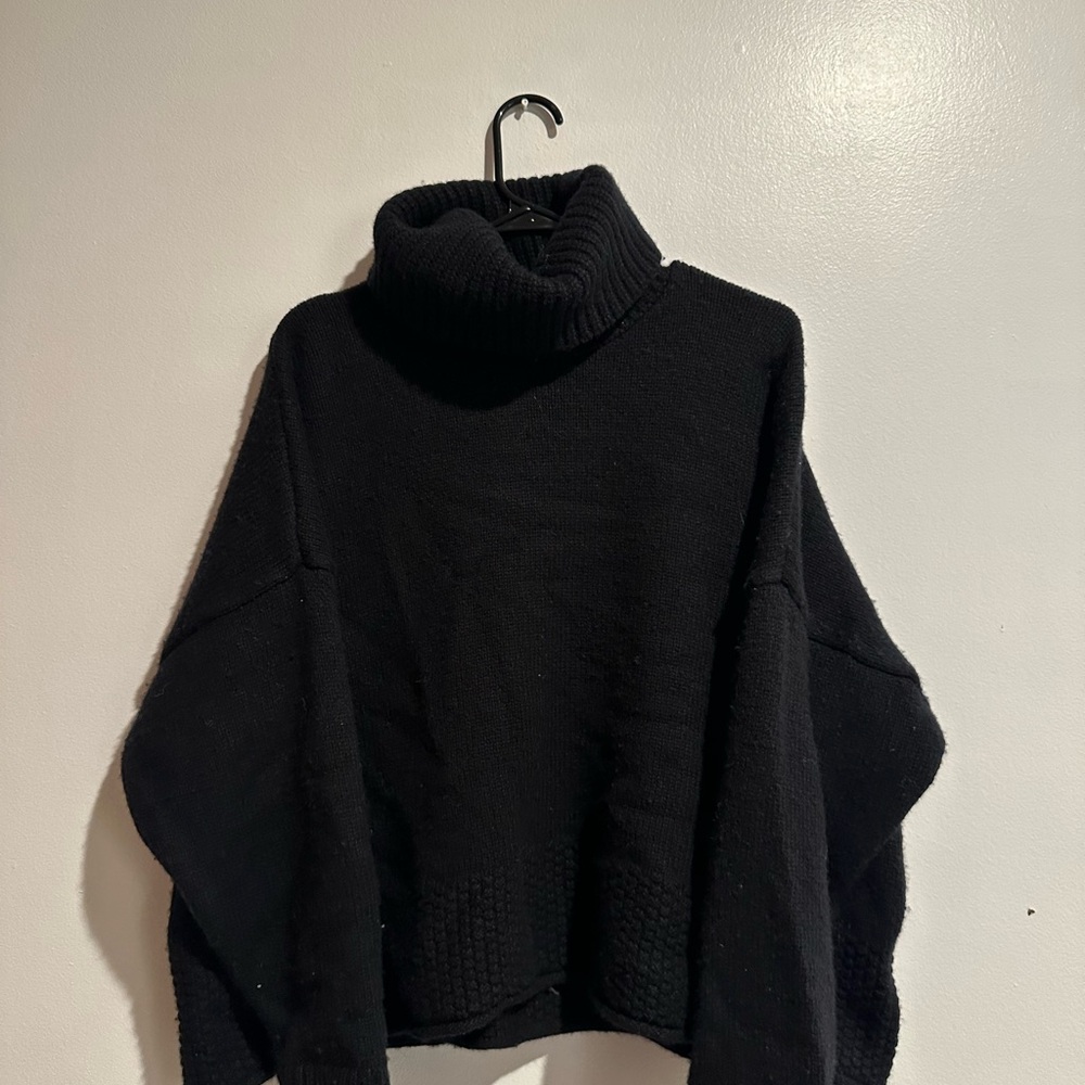 Madewell Black Turtle Neck Sweater